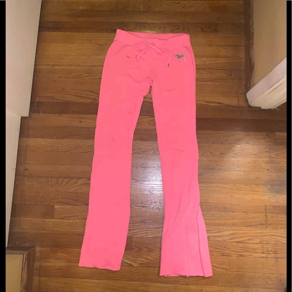 PINK flare sweatpants